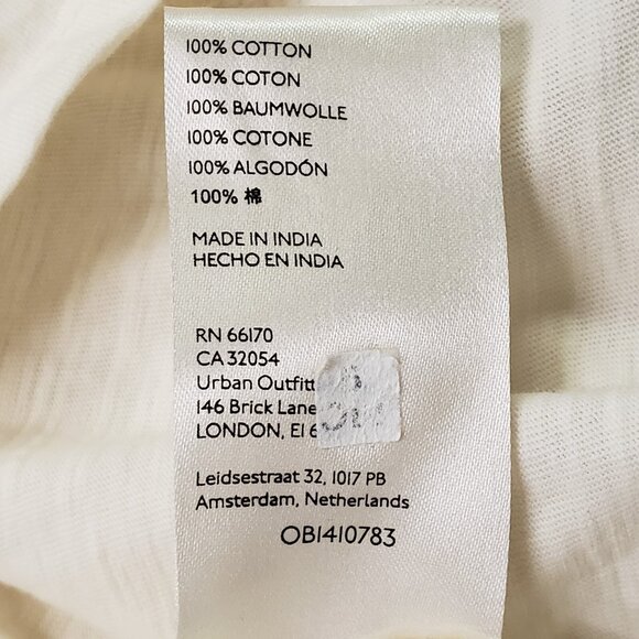 By Anthropologie Womens Ruffle Deep V Neck Top Size XS Petite Ivory Regencycore - Picture 6 of 12